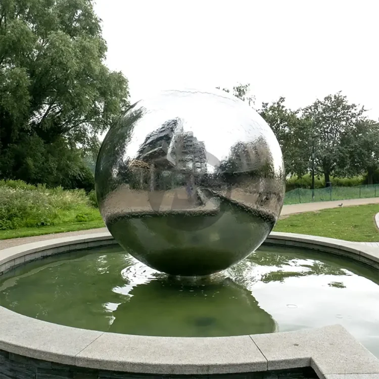 316L large metal sphere stainless steel sphere water feature sphere