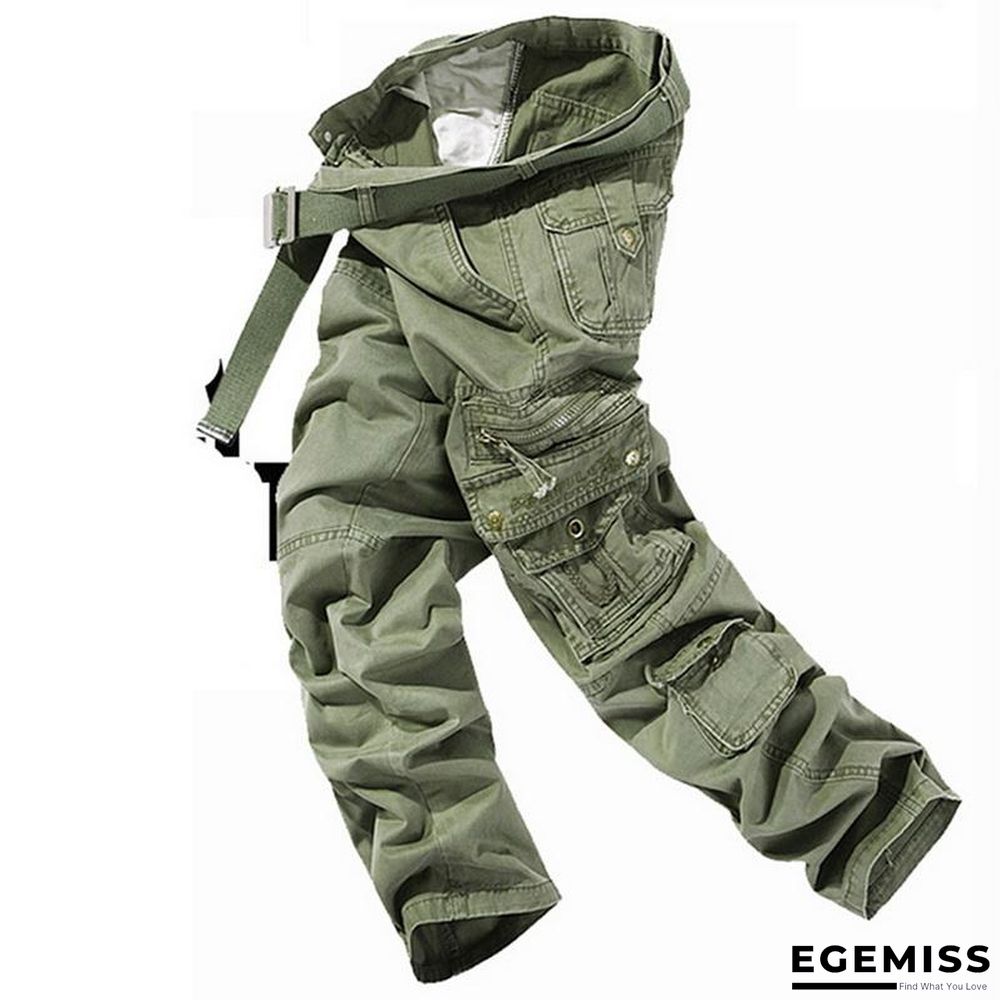 Mens Tactical Pants Joggers Casual Male Cargo Pants Cotton Trousers Multi Pocket Military Style Green Pants | EGEMISS
