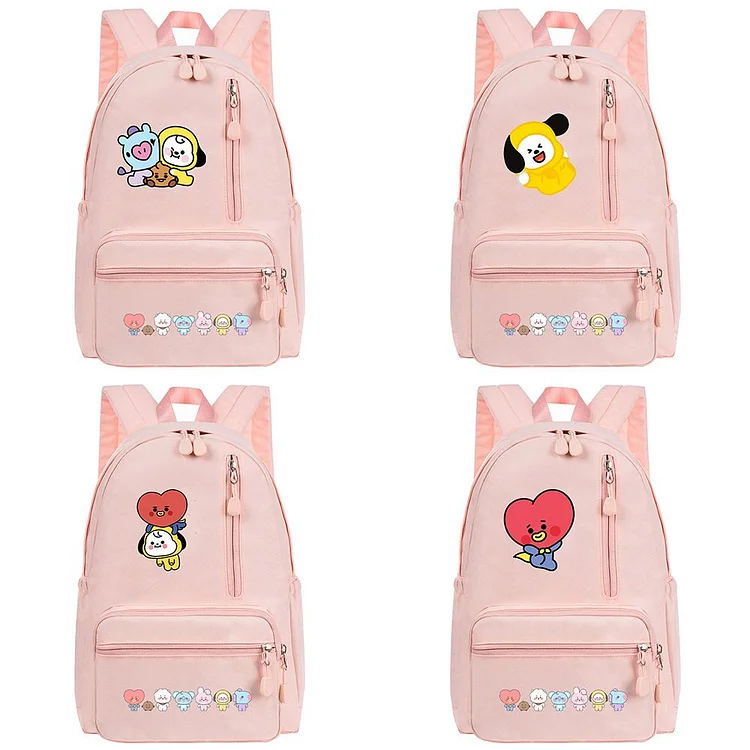  Jung Kook Printed Bts Pink Bag Baby Bag College Bags Bags For V  Bts