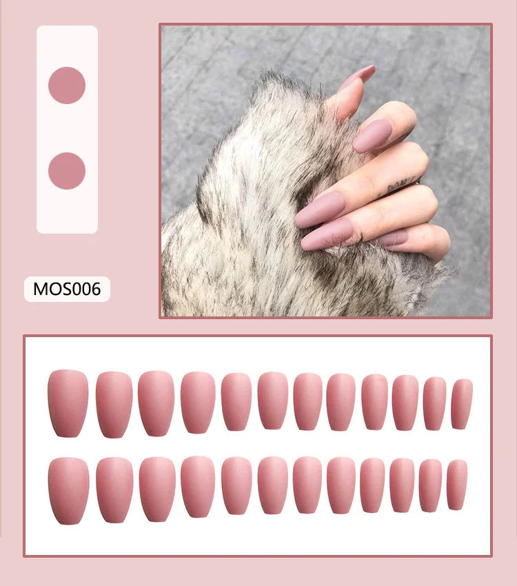 Churchf Churchf Web Celebrity Fake Nail Finished Patch Wearing Armour Removable Frosted Autumn And Winter Personality Powder
