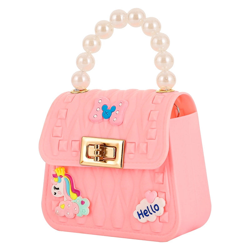 Women’s Silica Gel Animal Minimalist Classic Style Square Flip Cover Handbag