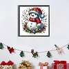 (40*40cm)Christmas Snowman - Full Round Drill Diamond Painting