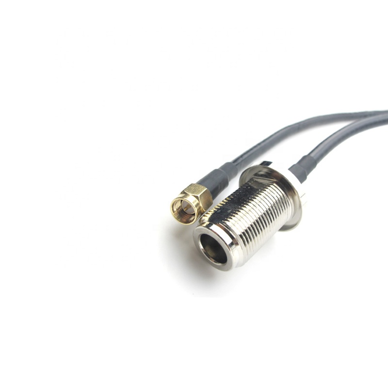 Wireless module S M A antenna feeder transfer line joint N female head turn S M A-J extension cord adapter cable