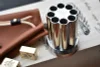 Heavy Duty Aluminum Gun Cylinder Pen Holder Revolver Pen Holder