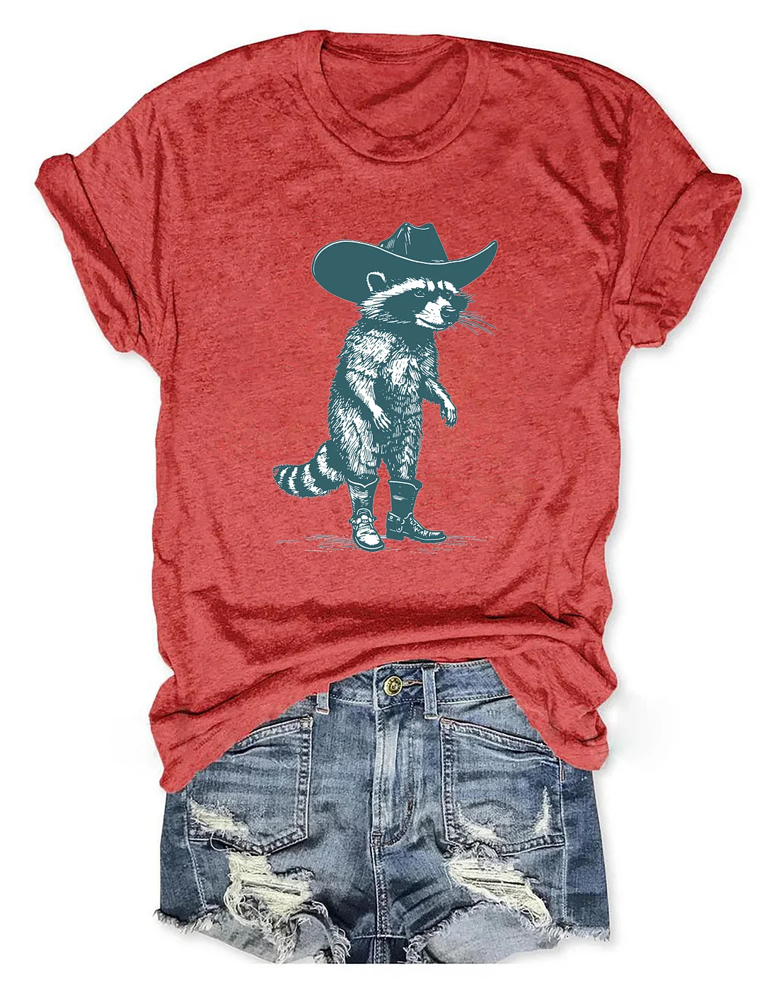Vintage Cowboy Racoon T-Shirt
