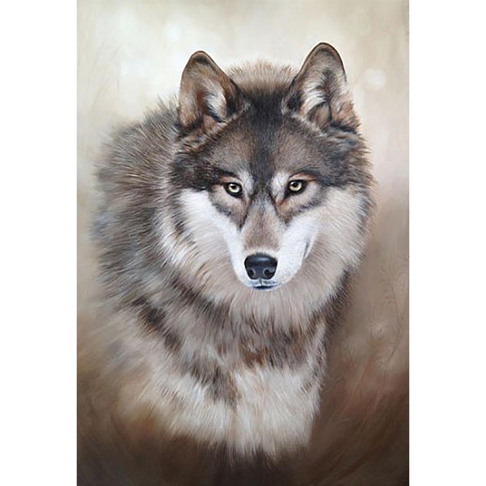 

40*30CM - Wolf - Round Drill Diamond Painting, 501 Original