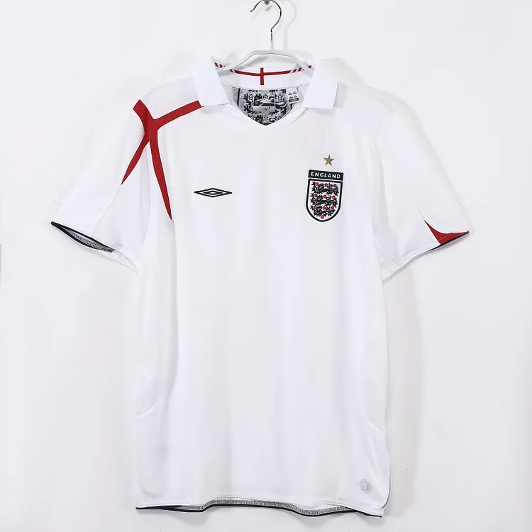 2006 England Home Retro Jersey