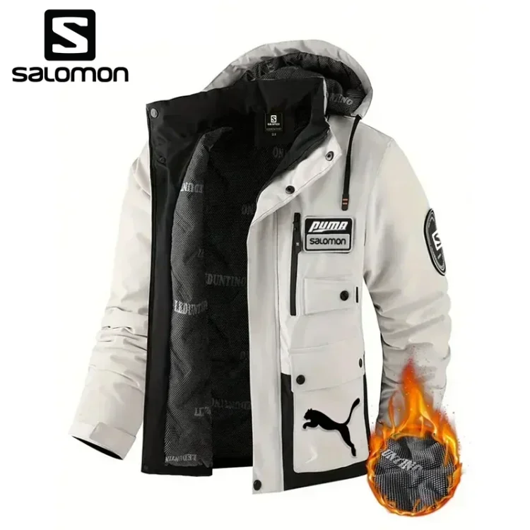 Nowa wiatroszczelna i wodoodporna kurtka męska marki Salomon i Puma na rok 2025