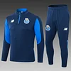 2024/2025 Chelsea Half-Pull Training Suit Royal Blue Football Shirt 1:1 Thai Quality