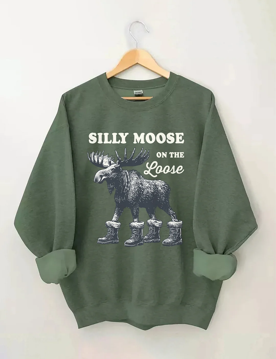 Silly Moose On The Loose Sweatshirt