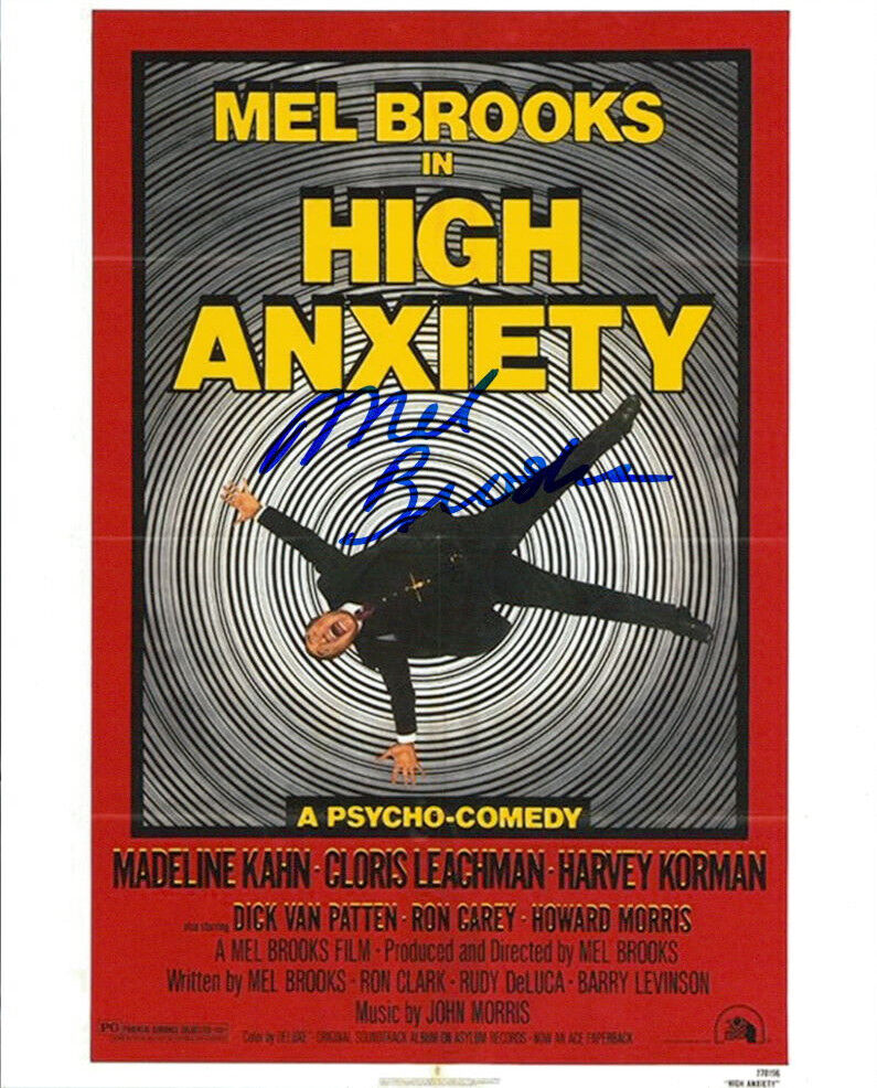 Mel Brooks (High Anxiety) signed authentic 8x10 Photo Poster painting COA