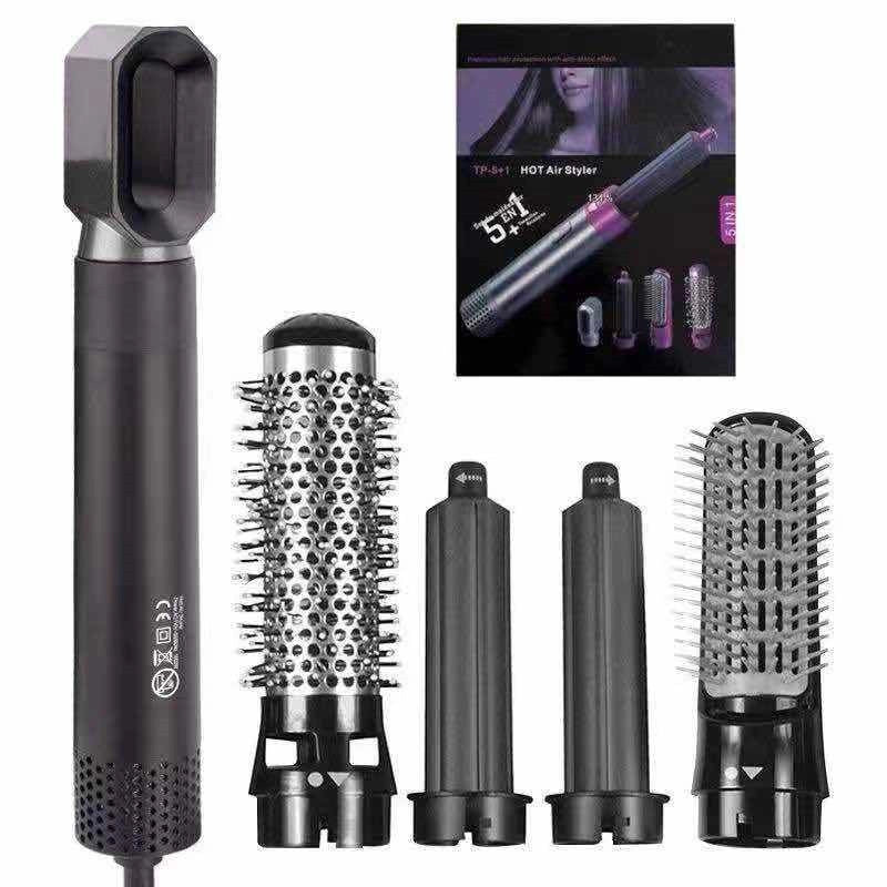 Five-in-one Curling Iron Hair Comb Multifunctional Straight Roll Dual-purpose Hot Air Comb Automatic Curling Iron Manufacturers