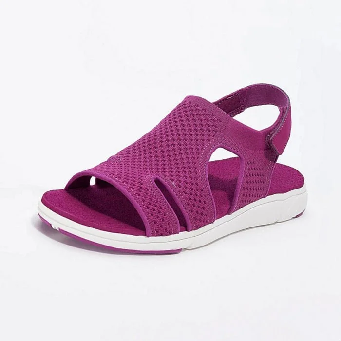 Athletic Sandals for Women Flat Casual Lightweight Open Toe Comfy Summer Sport Shoes Wide Width  Stunahome.com