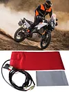 12V Carbon Fiber Pad Timer Carbon Fiber Seat Heater Cover UTV E-BIKE Seat Heater