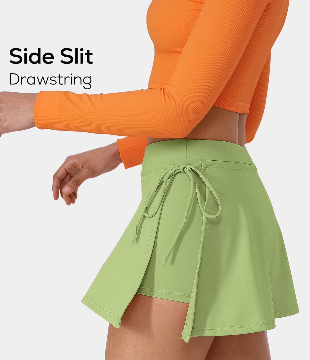 Everyday Cloudful® Air Lace Up A-Line 2-in-1 Side Pocket Mini Skirt