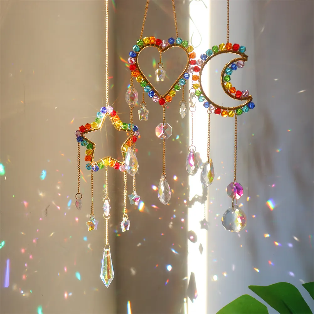 Colorful Beads Crystal Light Catching Jewelry Window Accessories for Living Room