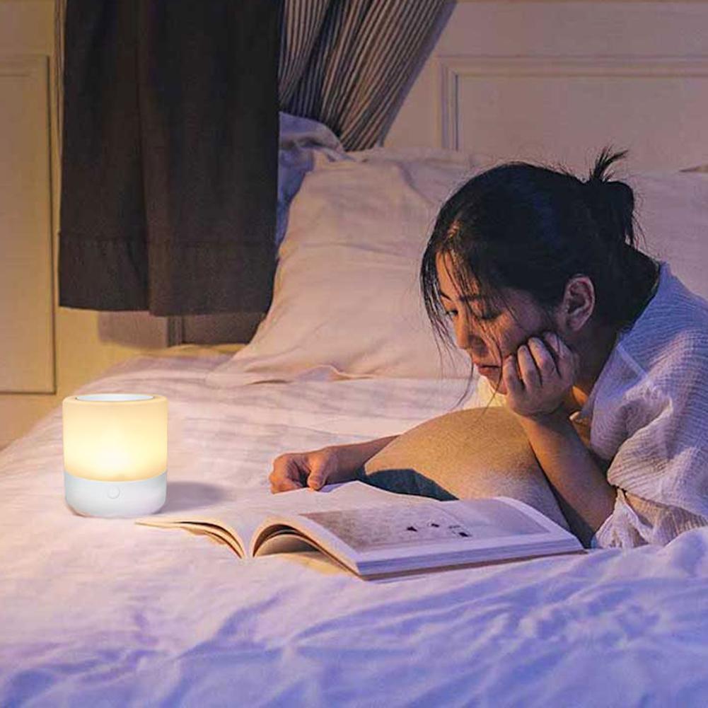 

Rechargeable LED Touch Night Light 7 Colors Adjustable Bedside Table Lamp, 501 Original