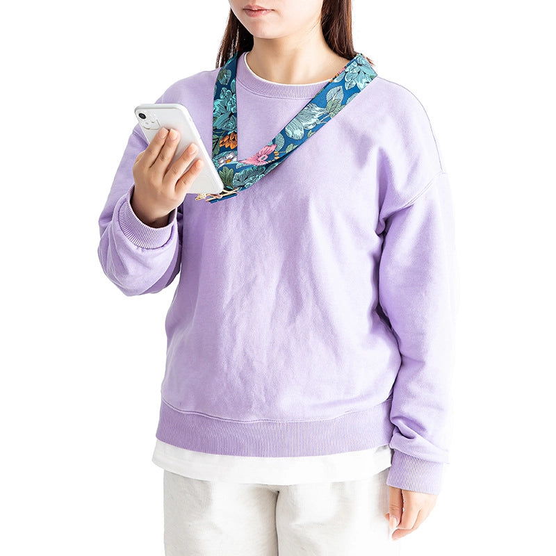 Nylon Geometric Flower Bag Strap