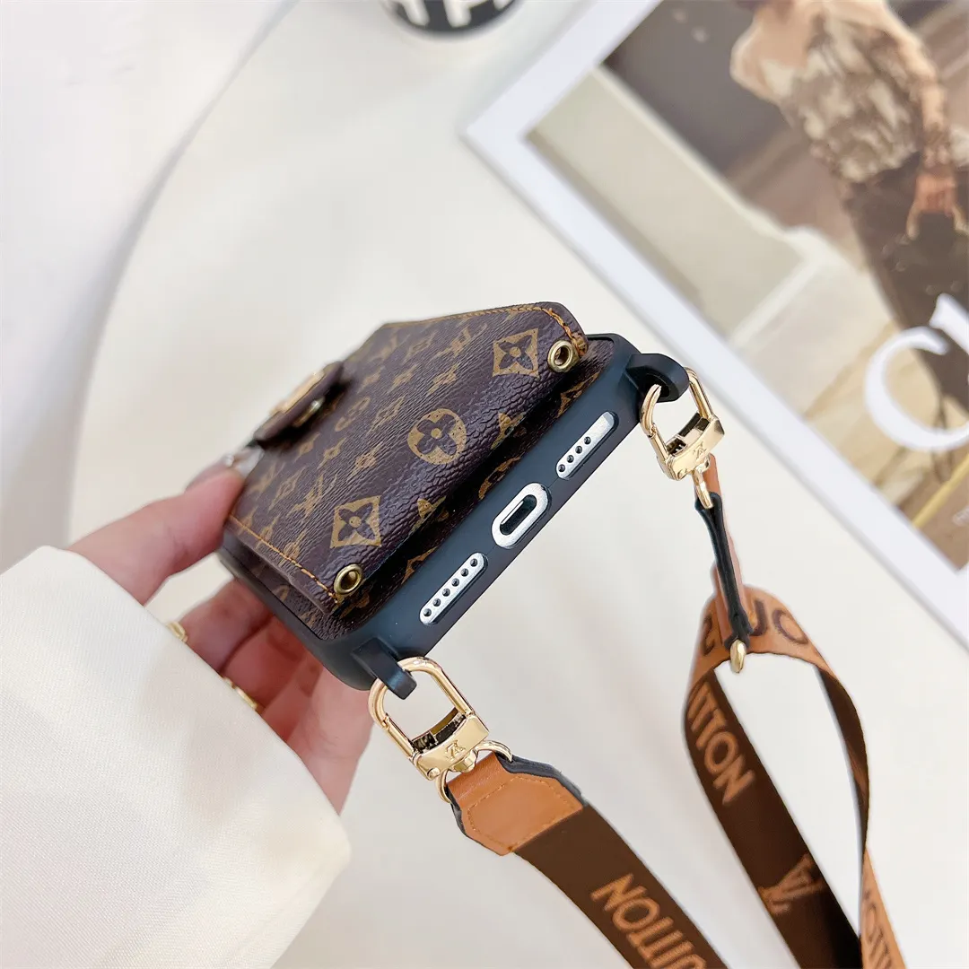 LV Elegant Canvas Leather Card Holder Gucci Ophidia GG Crossbody Apple iPhone Case