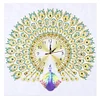 Peafowl Clock - Crystal Rhinestone Diamond Painting