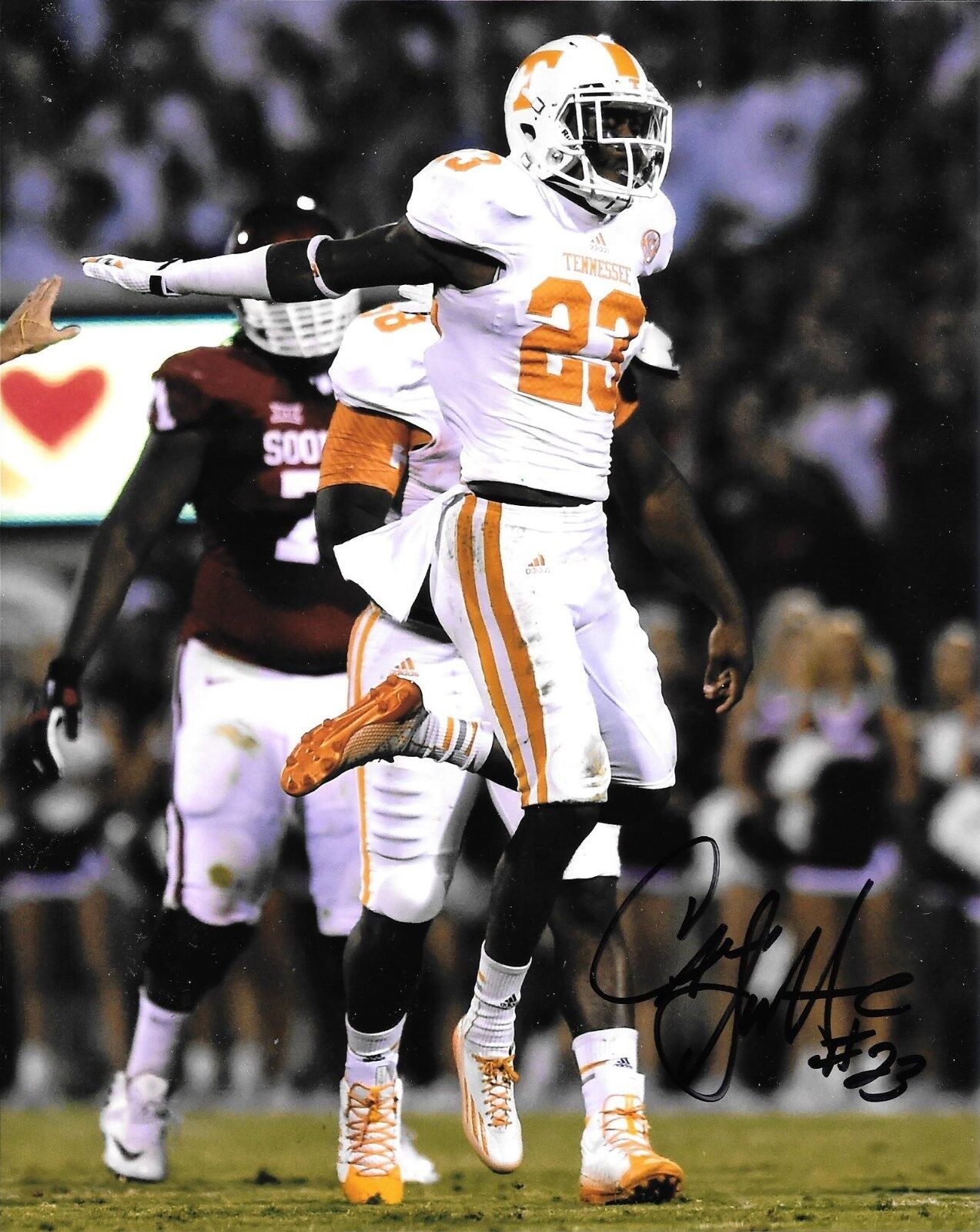 PITTSBURGH STEELERS CAMERON SUTTON SIGNED TENNESSEE VOLUNTEERS 8X10 Photo Poster painting W/COA
