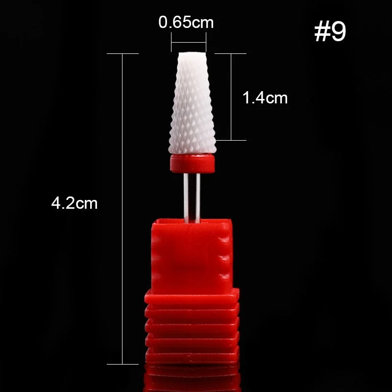 1Pc Ceramic Nail Drill Bits Nail Milling Cutter Bits Electric Drill Machine For Manicure Pedicure Equipment Accessory Tools-Nail Inspo