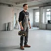 Roll Up Tool Bag with 3 Clear Window Cases Detachable Oxford Fabric Tri-fold Tool Bag Organizer Ideal for Crafts DIY Repair Men