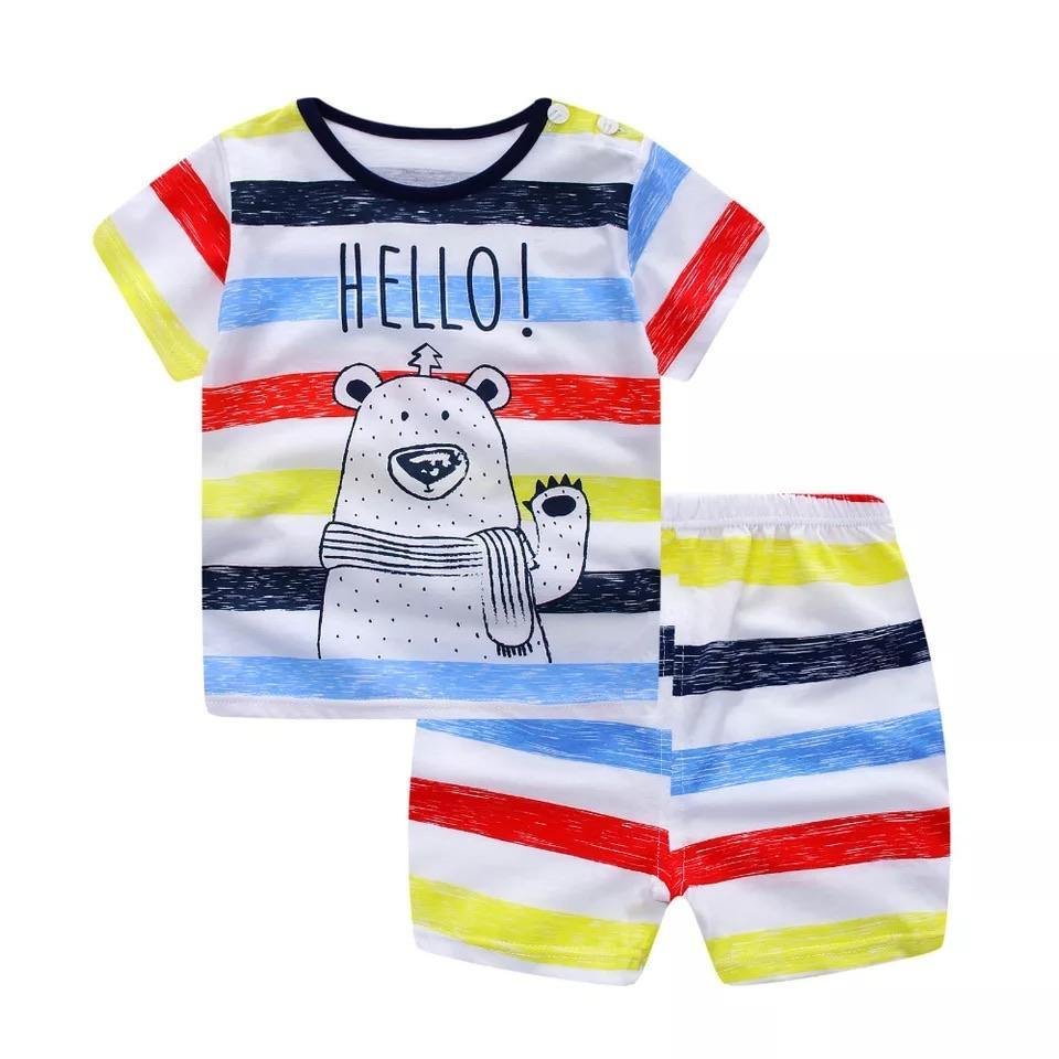 Summer Newborn Baby Boy Girl Cotton Clothes