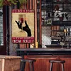 Mot - Panneaux en &eacute;tain m&eacute;tallique(20*30cm/30*40cm) - Bi&egrave;re
