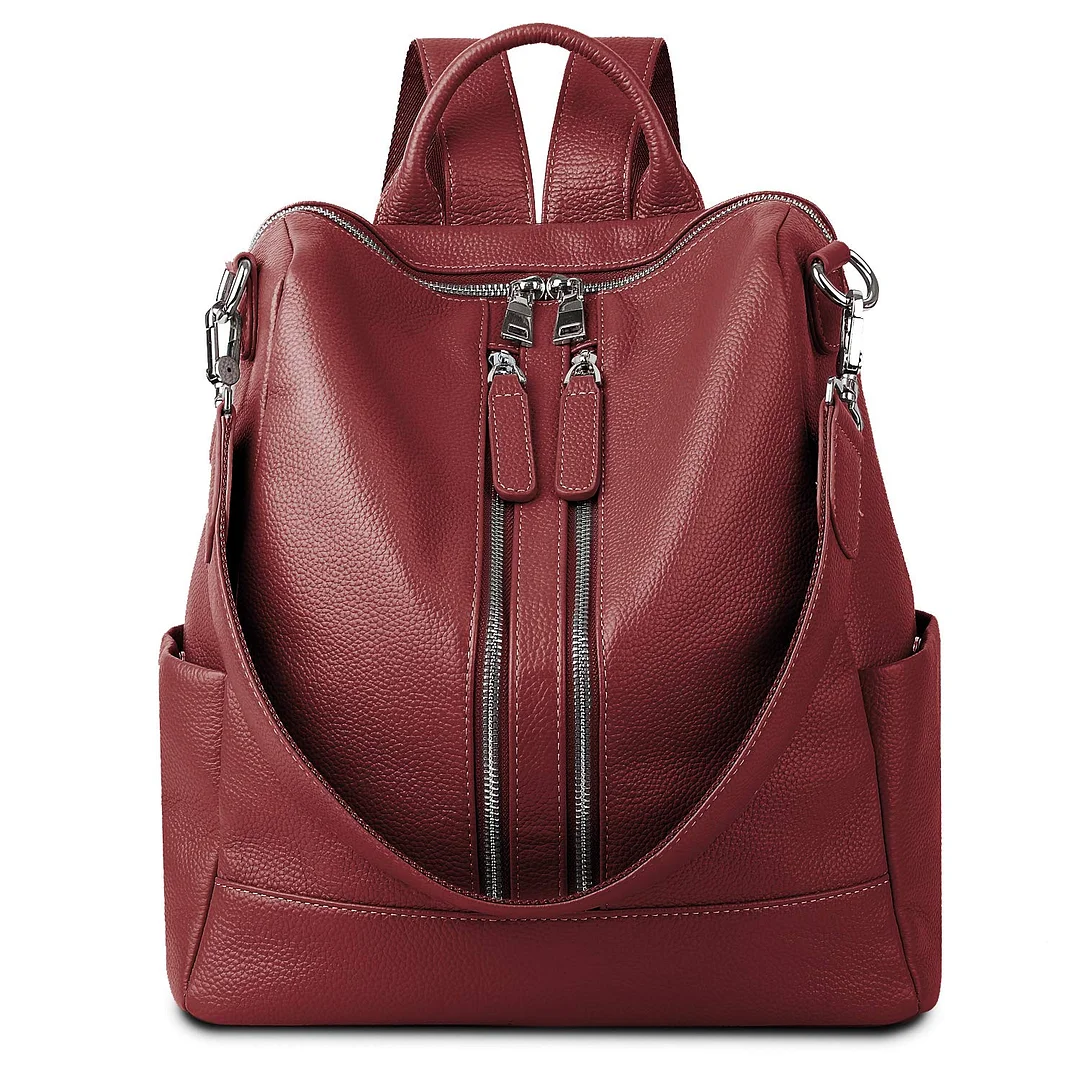 Women Backpack Purse Convertible Real Leather Versatile Shoulder Bag