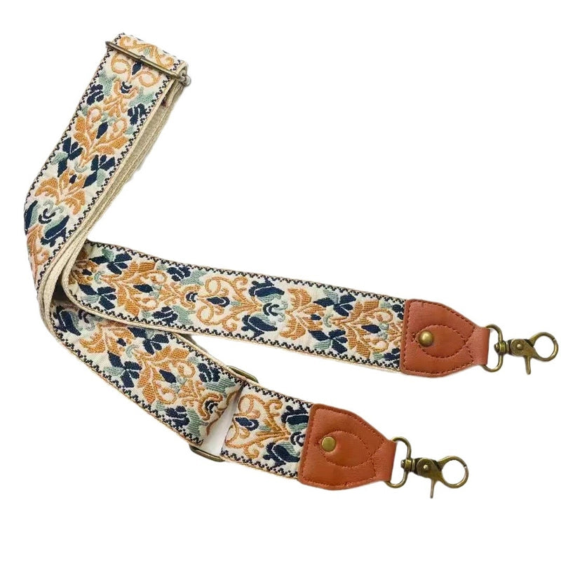 Hot Sale 5CM Ethnic Style Wide Shoulder Strap Retro Polyester Bag Strap Shoulder Messenger Bag Strap Guitar Strap Replaceable Shoulder Strap