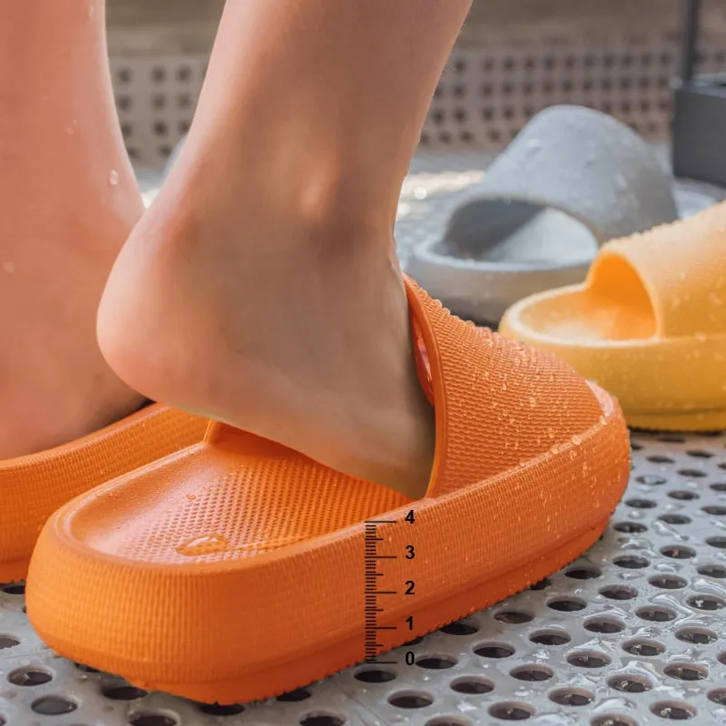 Men Thick Platform Home Slippers Women Fashion Soft Sole EVA Indoor Slides Shoes Woman Sandals 2021 Summer Non-slip Flip Flops