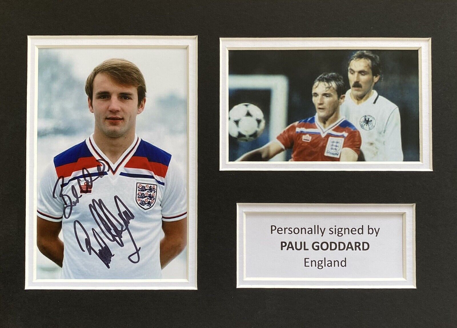 Paul Goddard Genuine Hand Signed England Photo Poster painting In A4 Mount Display