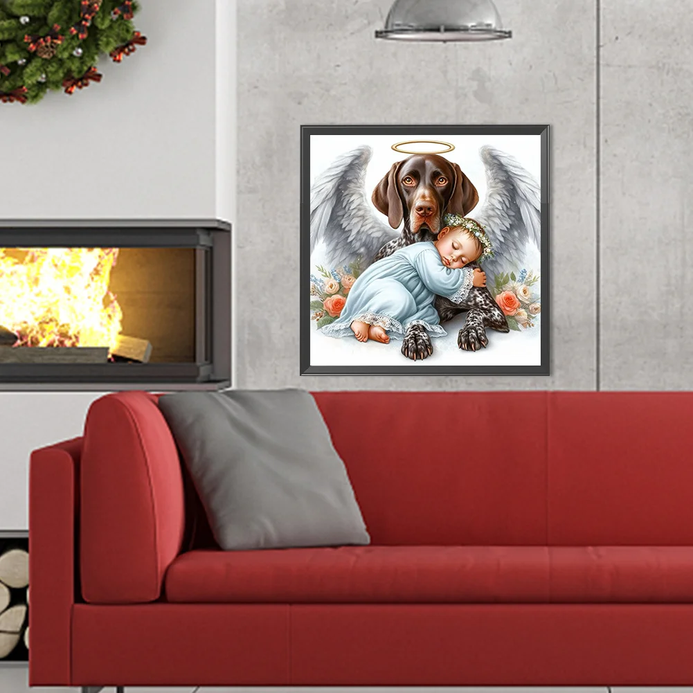 Diamond Painting - Full Round Drill - Angel Child(Canvas|40*40cm)