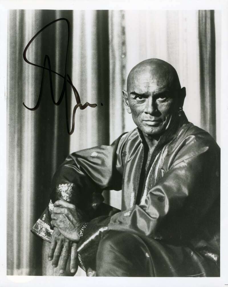 Yul Brynner JSA Coa Signed 8x10 Photo Poster painting Autograph