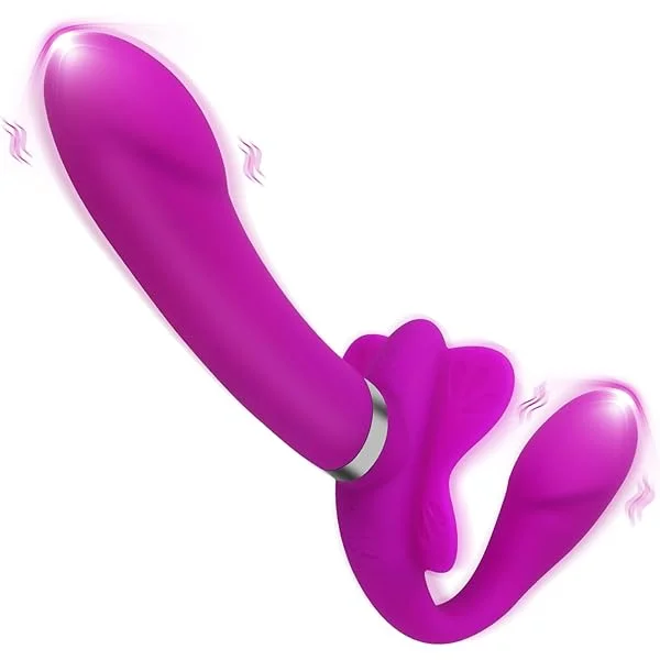 Strapless Strap On Dildo G-spot Vibrator