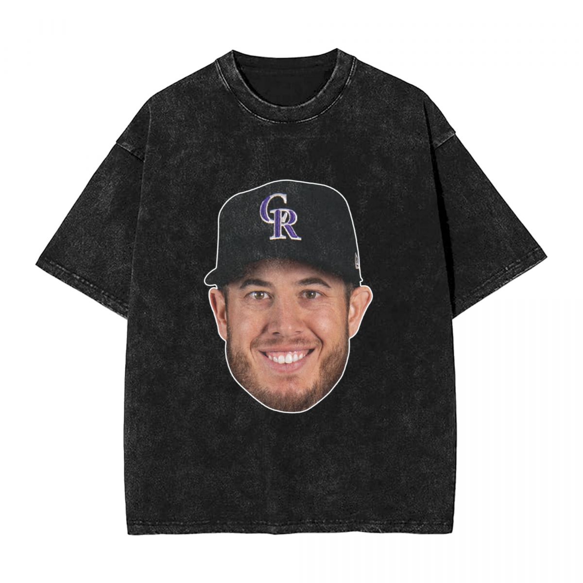 Colorado Rockies C.J. Cron Washed Oversized Vintage Men's T-Shirt