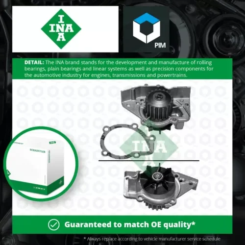 Water Pump fits CITROEN BERLINGO 1.8D 1.9D 96 to 03 Coolant INA 120152 120165 Parts