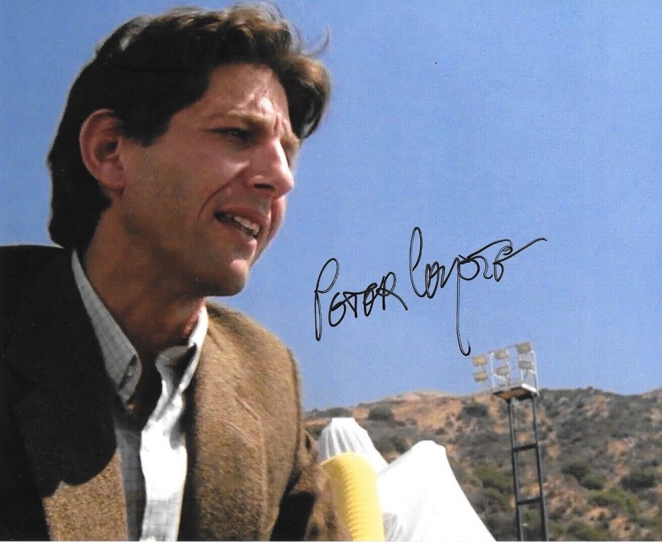 * PETER COYOTE * signed 8x10 Photo Poster painting * E.T. THE EXTRA TERRESTRIAL * COA * 10