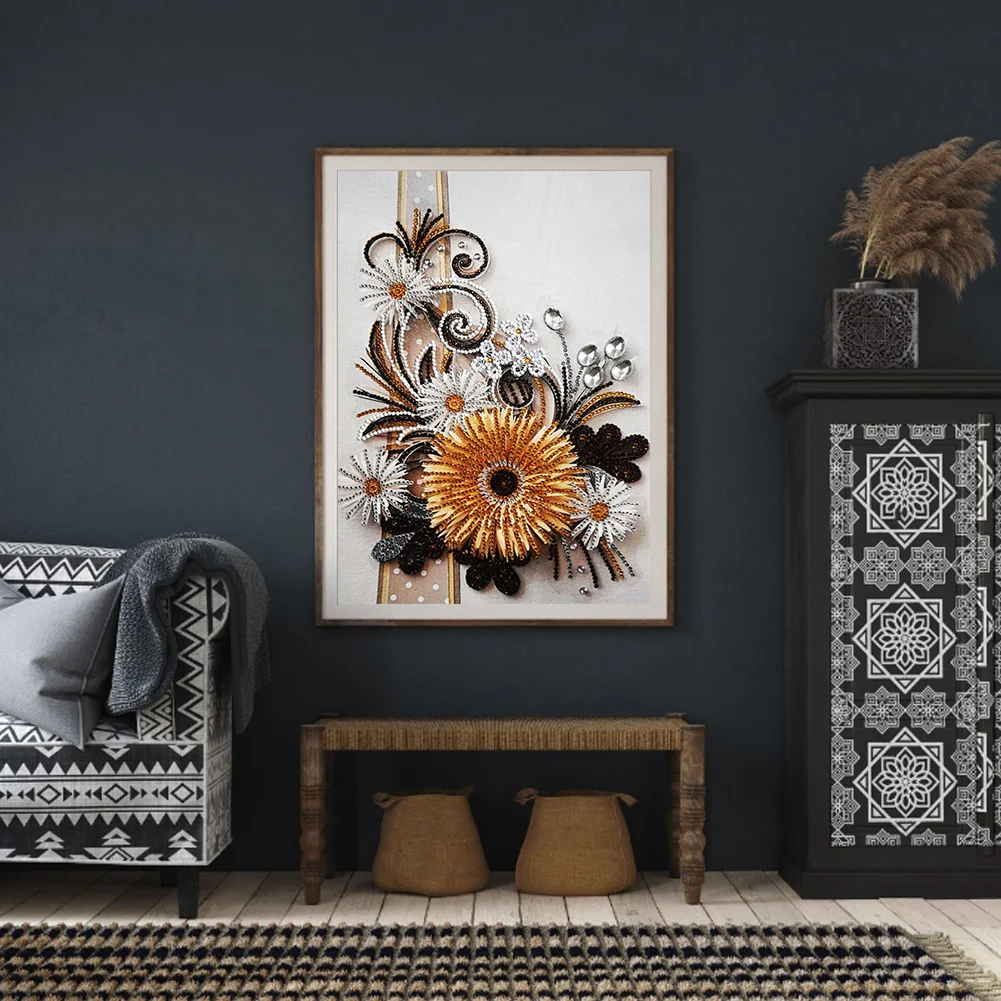 Diamond Painting - Special Shaped Drill - Flower(30*40cm)