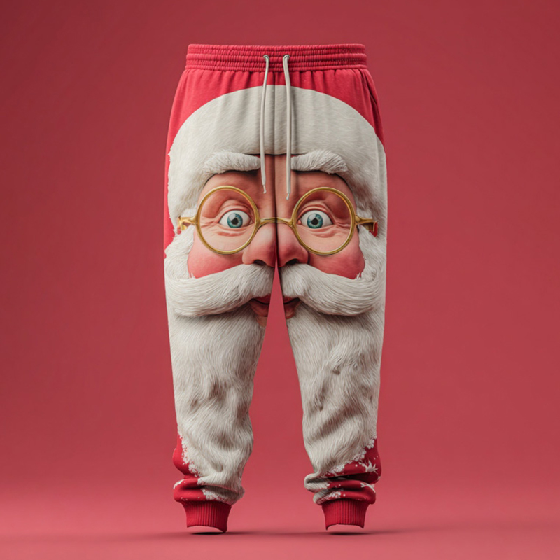 Ugly Men's Santa Claus Casual Pants elevenforest