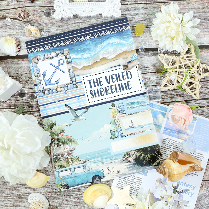 스티커북 - 20장/권 빈티지 바다 여행