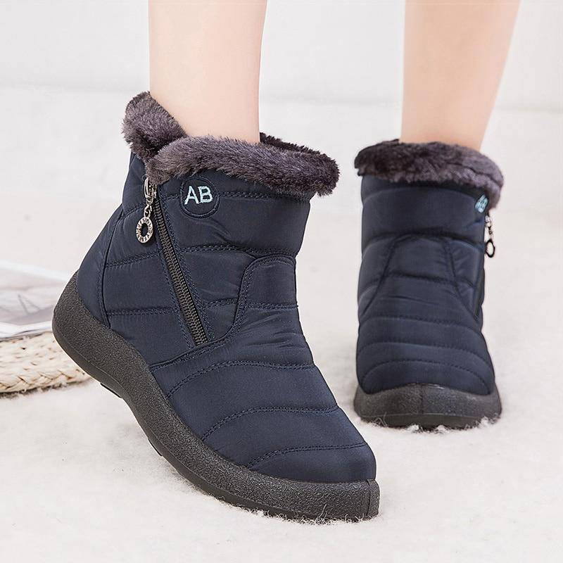 LookYno - Waterproof Winter Snow Shoes for Women