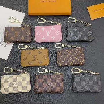 Louis Vuitton Monogram Canvas Leather Coin Purse Checkerboard Wallet