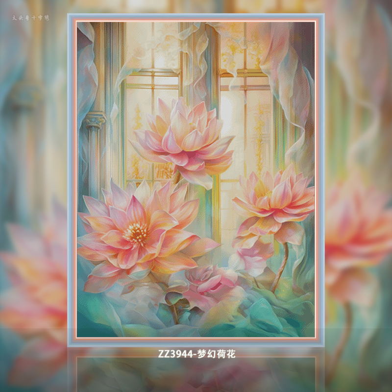 [ZZ3944-Dream Lotus]  Painting Fairy Cross Stitch
