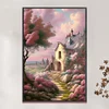 【Limited Stock Sale】(Big Size) Pink Fantasy Castle - 11CT Stamped Cross Stitch 50*75cm/19.69*29.53in