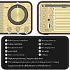 Nostalgic Bluetooth Speaker, Classic Retro Speaker, Wireless Radio, Portable Wooden Subwoofer 5.0
