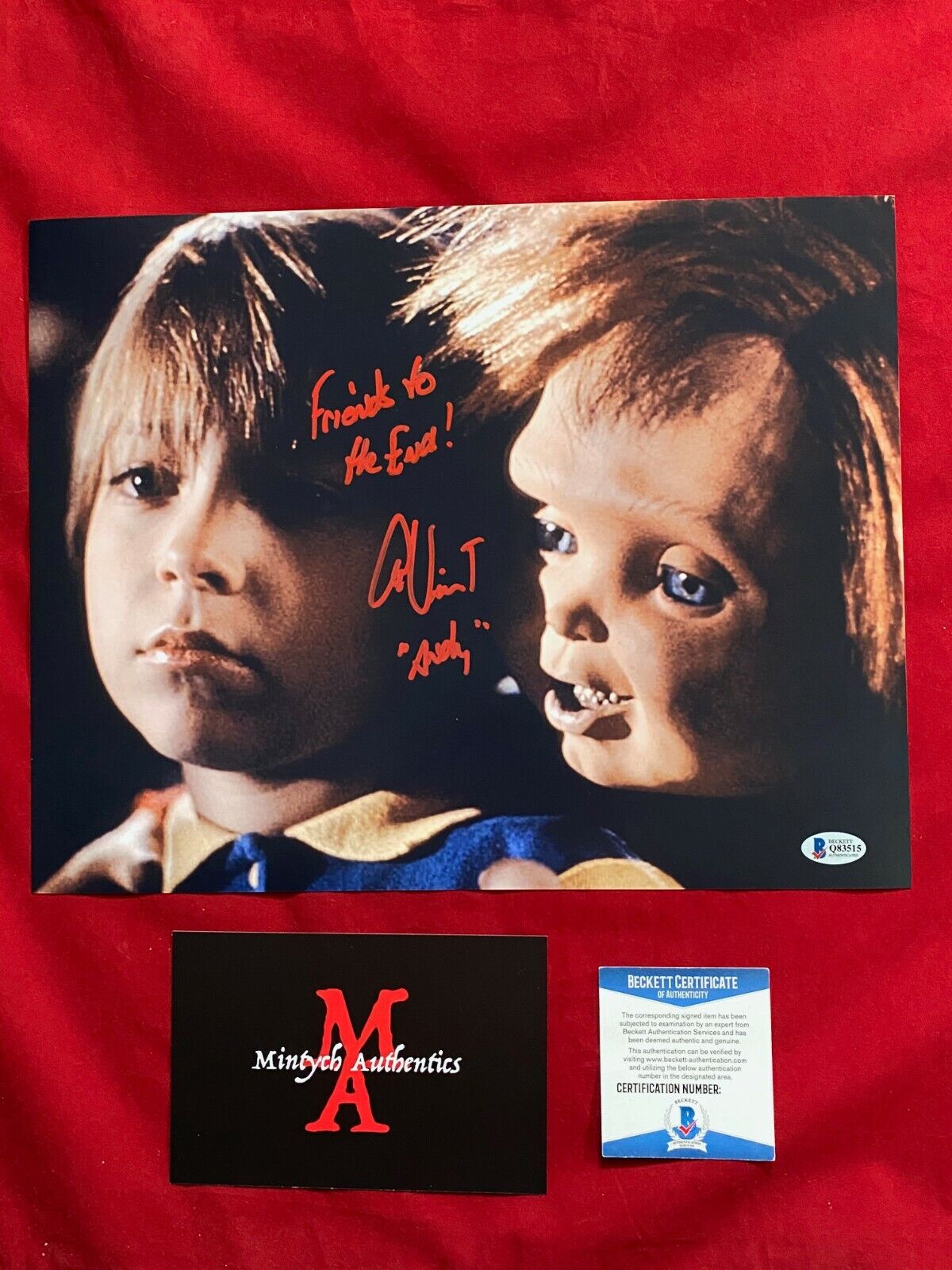 ALEX VINCENT AUTOGRAPHED SIGNED 11x14 Photo Poster painting! CHILD'S PLAY! ANDY! BECKETT COA!
