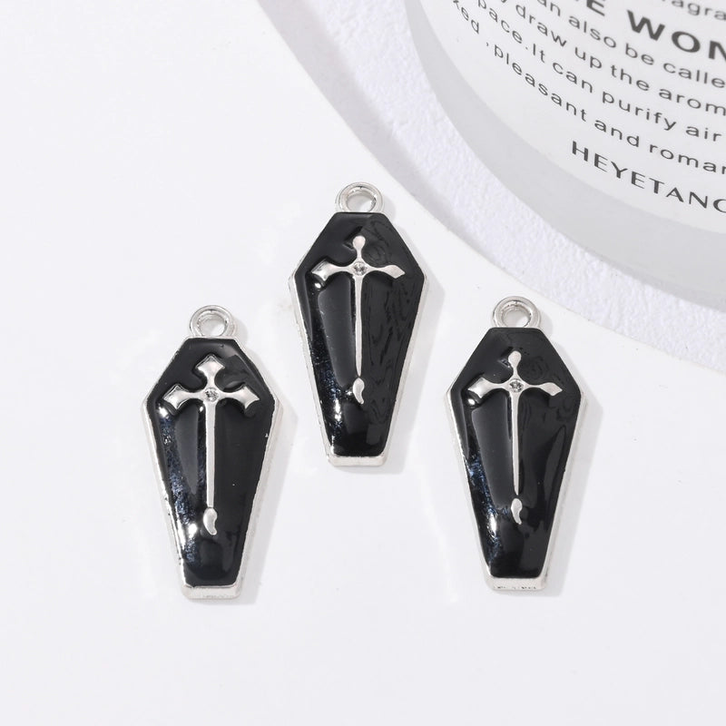 3 PCS/Package 11 * 25mm Hole Under 1mm Alloy Cross Pendant