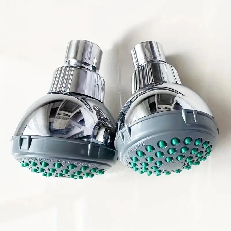 Minimalist Geometric Stainless Steel Shower Head Bathing